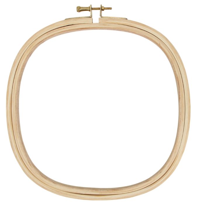 8" Square Wooden Hoop