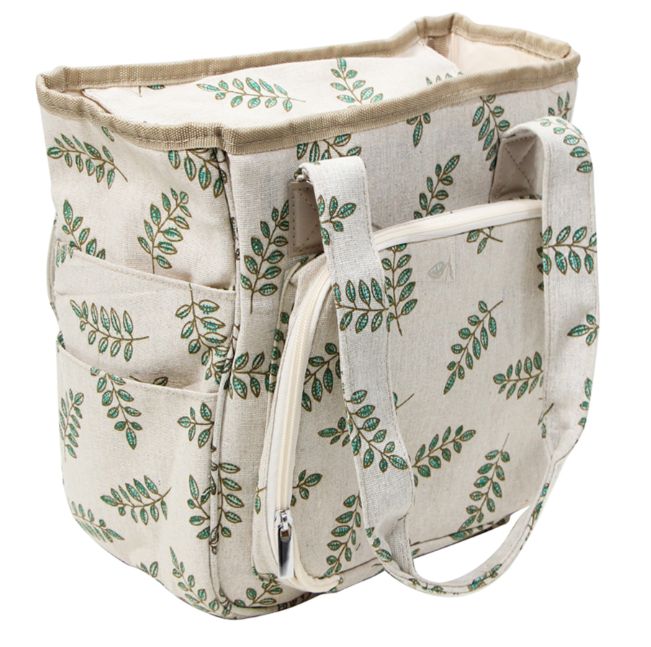 Knitting Tote - Leaves