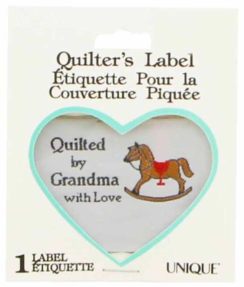 Label Quilted by Grandma