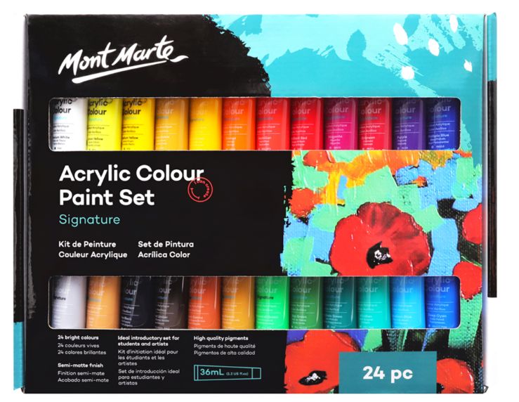 Mont Marte Acrylic Paint Set - 24 Pack
