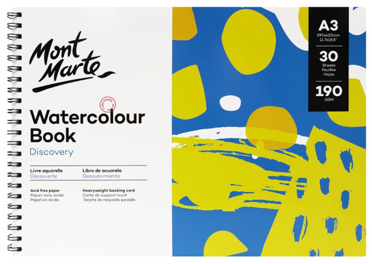 Mont Marte Discover Watercolor Book A3