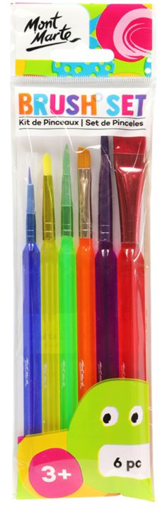 Mont Marte Kids 6pc Brushes