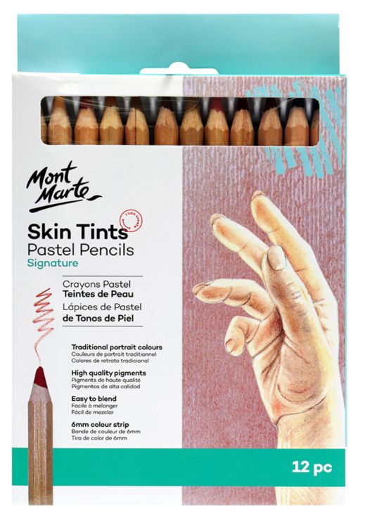 Mont Marte Skin Tint Pastel Pencils 12