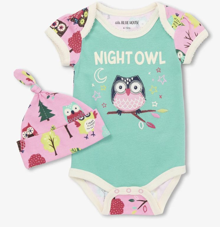 Night Owl Onesie with Hat