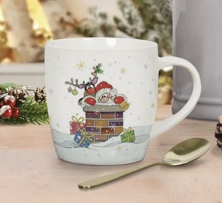 Bug Art Christmas Mug