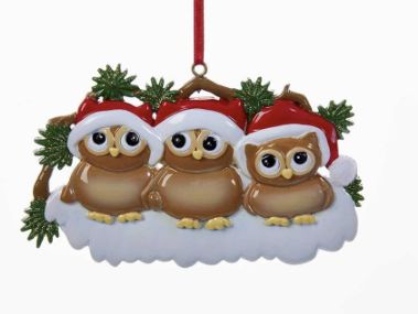 W8263 Owl Family of Three