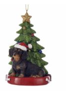 C7954 Dachsund with Tree