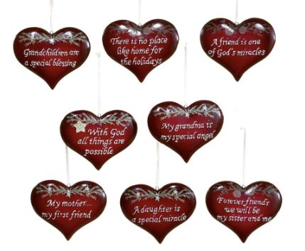 J0451 Porcelain Sentiment Heart