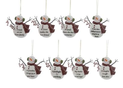 J7647 Porcelain Snowman