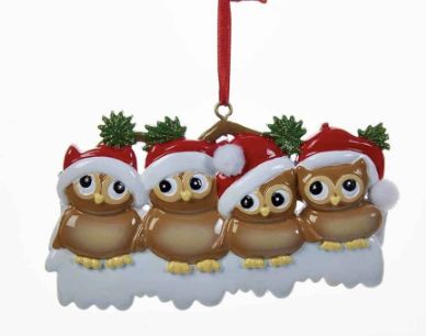 W8264 Owl Family of Four
