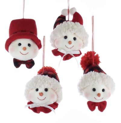 D3472 Fabric Snowman Head