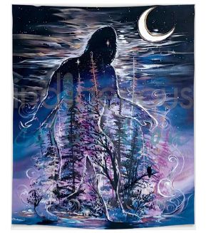 Indigenous Collection Printed Plush Blanket