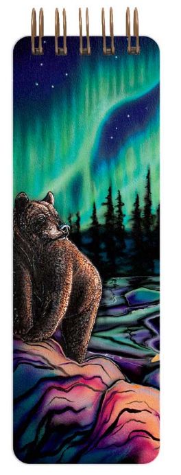 Indigenous Collection Slim Spiral Notebook - Northern Light