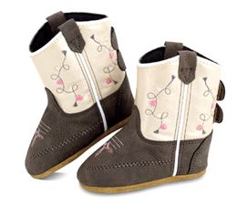 Baby Western Boot 2-4 - Hearts