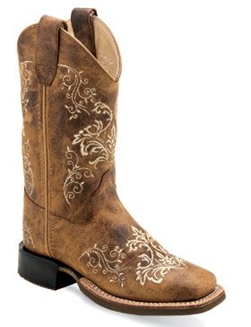 Youth Western Boot - Embroidered