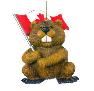 D030 Canada Flag Beaver