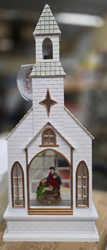 FINAL SALE Church Snowglobe