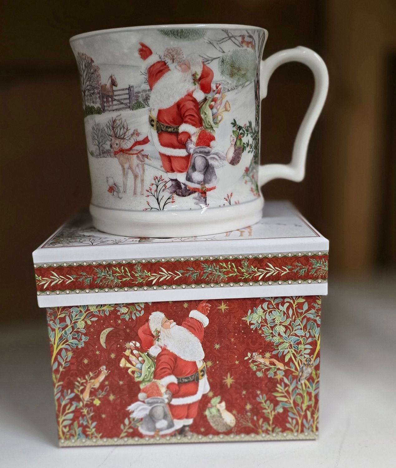 Winter Santa Boxed Mug