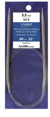 Circular Knitting Needles 32″ Aluminum - 5.5mm