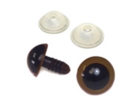 Safety Eyes - Brown - 18mm
