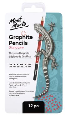 Mont Marte Graphite Pencils 12pc