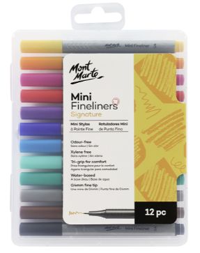 Mont Marte Mini Fineliners 12pc