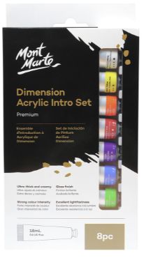 Mont Marte Dimension Acrylic Intro Set 18ml 8pc