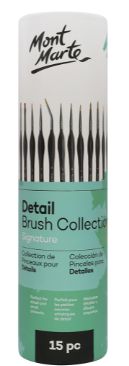 Mont Marte Detail Brush Collection 15pc Tube
