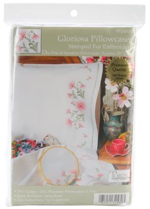 Stamped Pillow Cases - Gloriosa