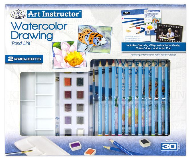 Royal &amp; Langnickel  Art Instructor Watercolor Drawing 30pc