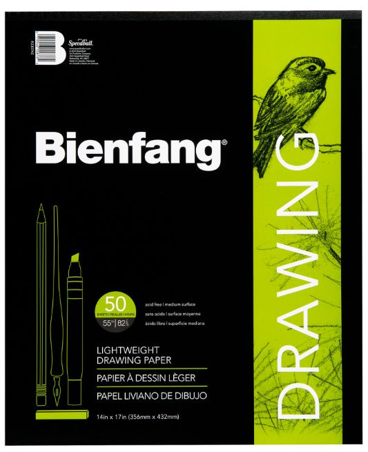 Bienfang Lightweight Drawing Paper 14x17 50 Sheets