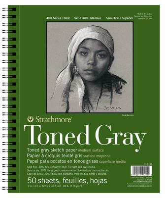 Strathmore Toned Gray 9x12