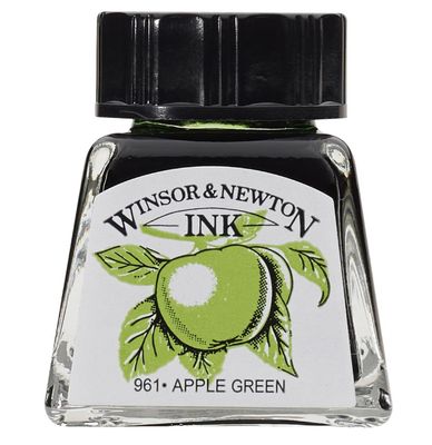 W&amp;N Individual Inks Apple Green 14ml