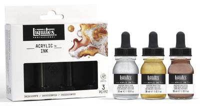 Liquitex Acrylic Ink Set - 30 - Iridescents 3