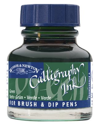 W&amp;N Calligraphy Ink Green 30ml