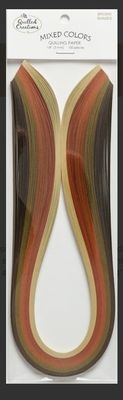 Quilling Mixed 1/4 - Brown Shades
