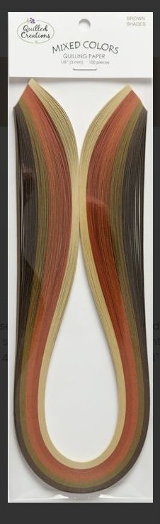 Quilling Mixed 1/4 - Brown Shades