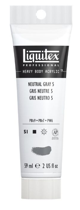 Liquitex HB Acrylic - 59 - Neutral Gray 5