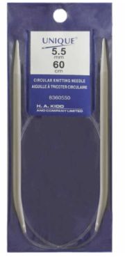 Circular Knitting Needles 24″ Aluminum - 5.5mm