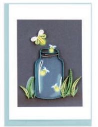 Quilling Card - Gift Encl - Fireflies