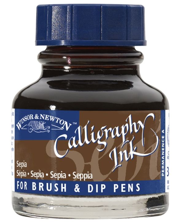 W&amp;N Calligraphy Ink Sepia 30ml