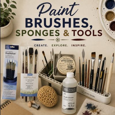 Paint Brushes, Sponges &amp; Tools