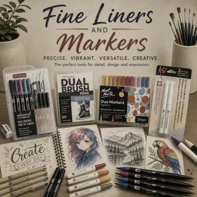 Fine Liners and Markers
