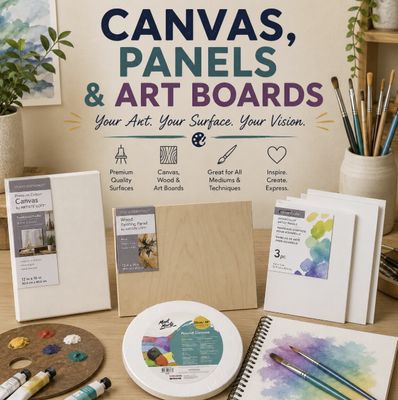 Canvas, Panels and Art Boards