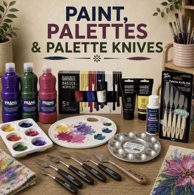 Paint, Palettes &amp; Palette Knives