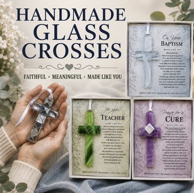 Handmade Glass Crosses