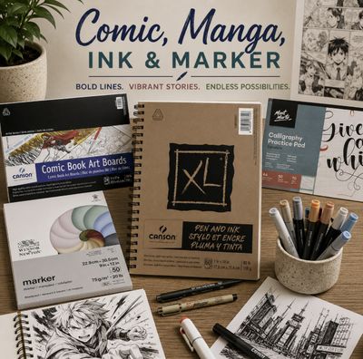 Comic, Manga , Ink and Marker