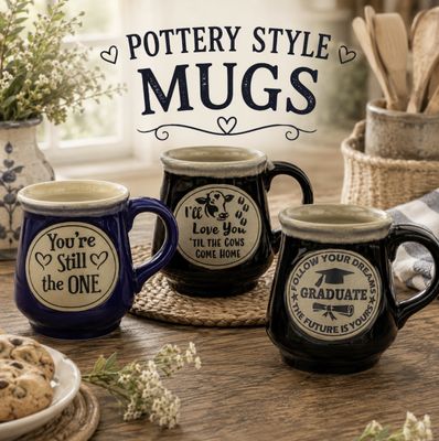 Pottery Style Mugs