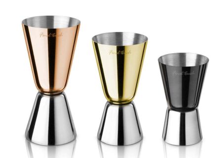 Final Touch Copper/Brass/Stainless 3pc Jigger
