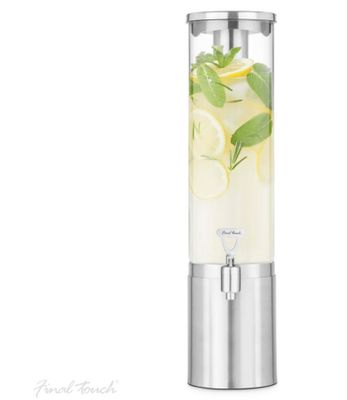 Final Touch Beverage Dispenser - SS &amp; Glass